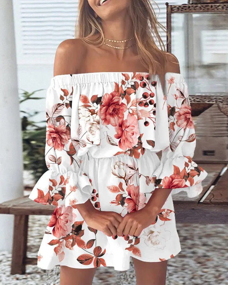 Unique Trendy Women's Sexy Fashion Printed Dress