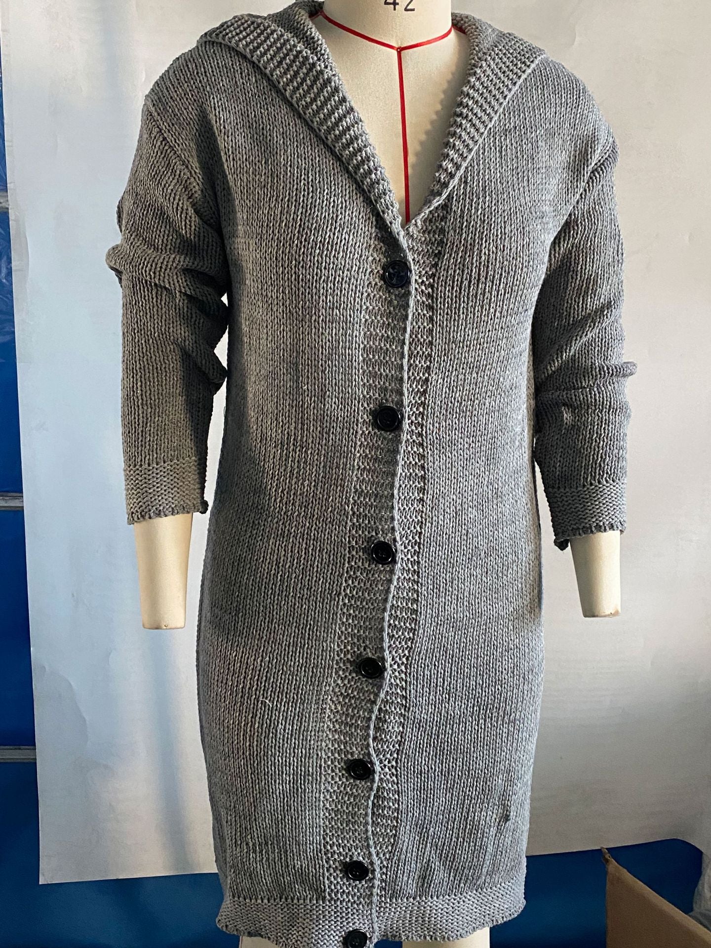 Women's Loose Hooded Long Knitted Large Sweaters