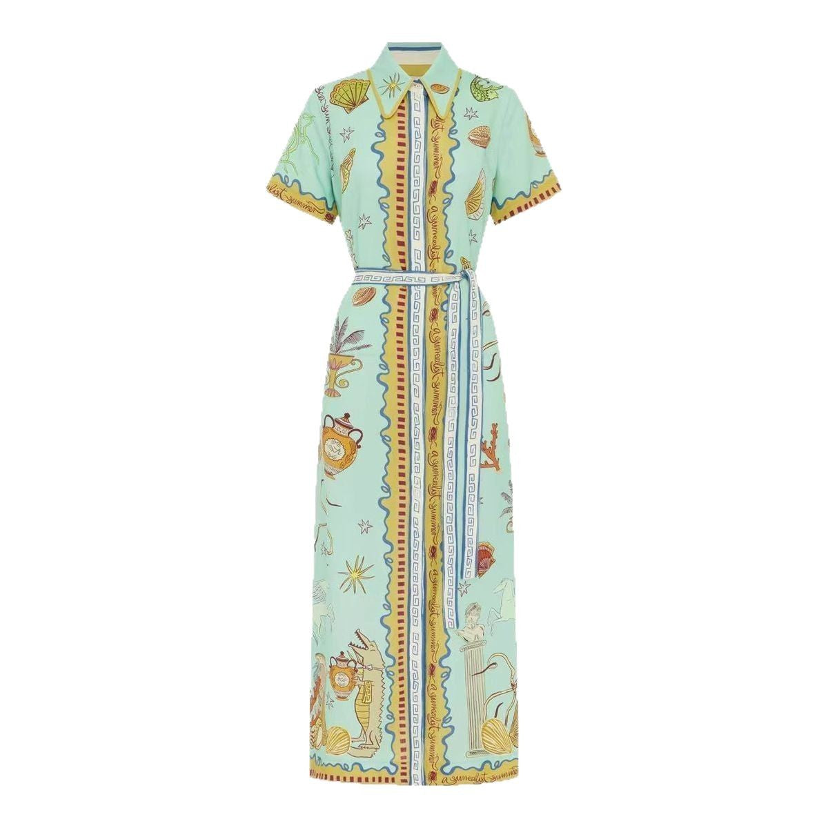 Personalized Iti Lantern Sleeve Casual Fashion Dress