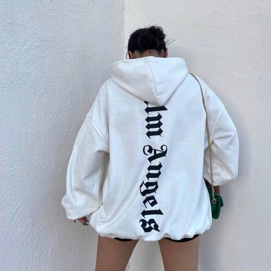 Printed Hoodie Loose Design Multicolor Idle Sweaters