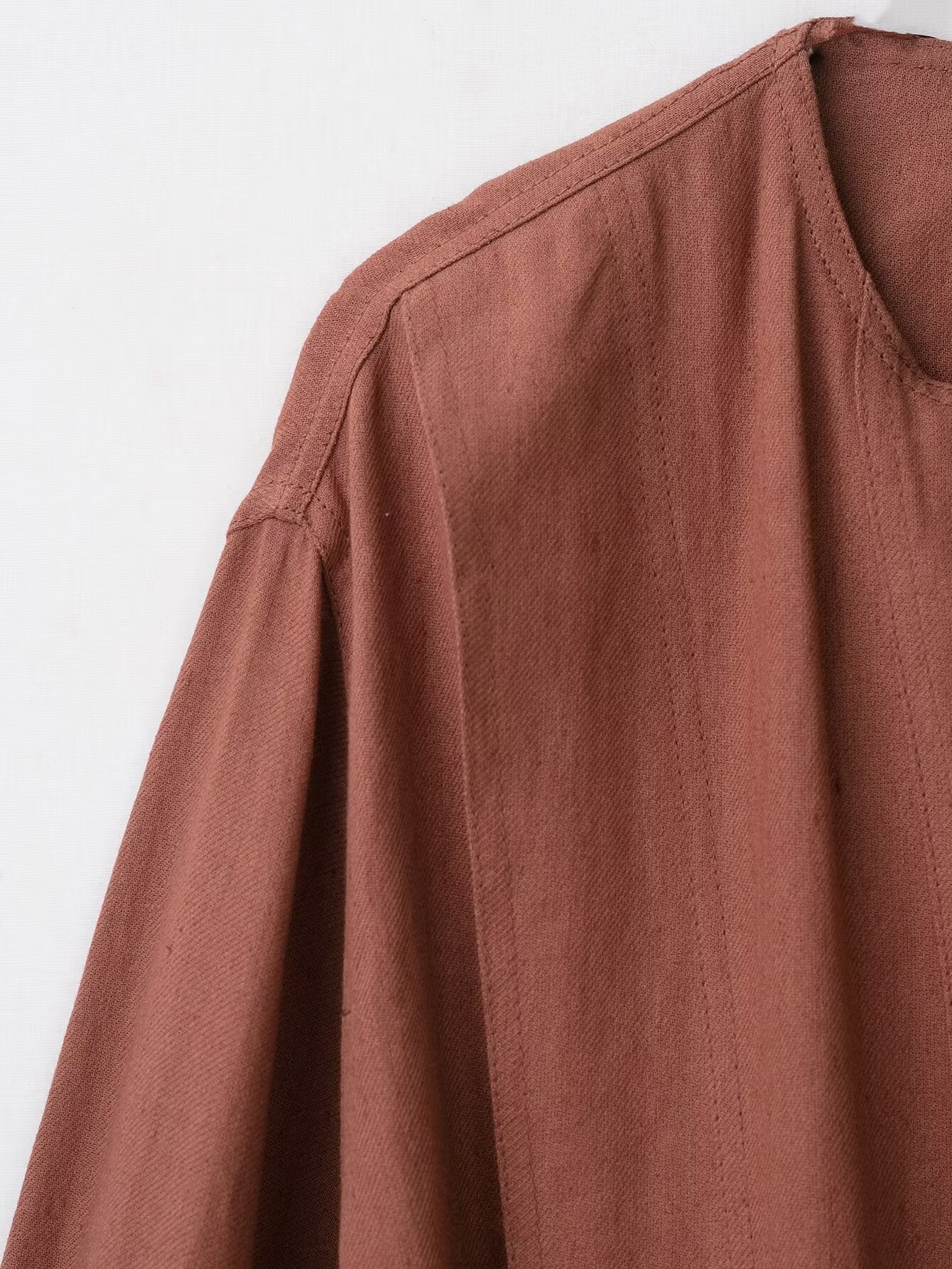 Women's Fashion Single-breasted Zipper Ornament Suede Loose Jackets