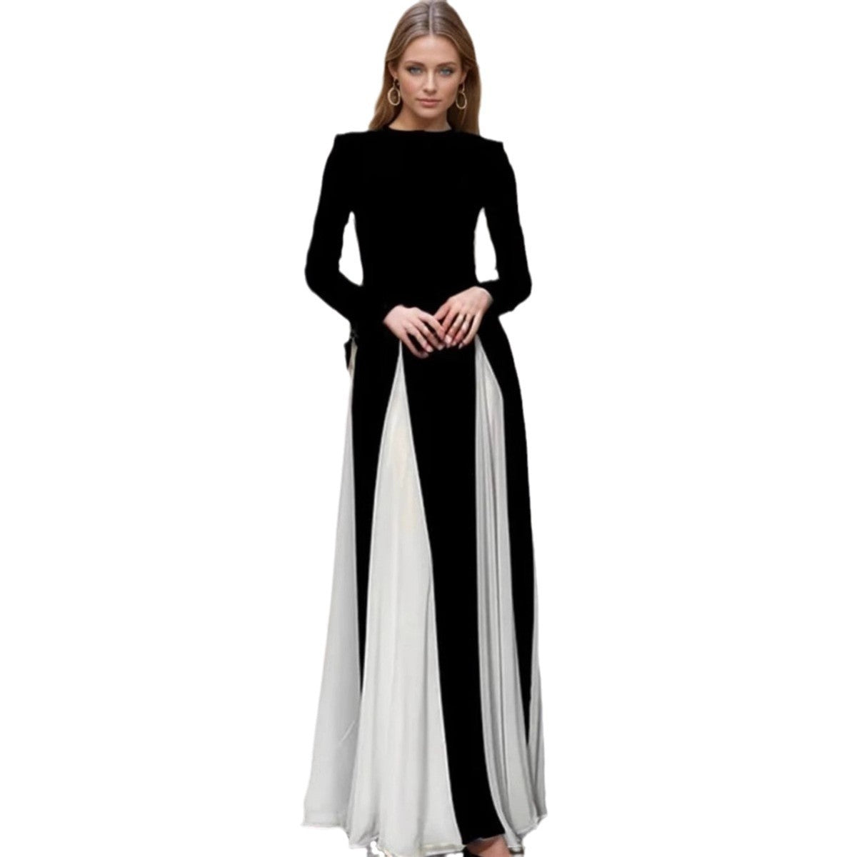 Women's Sleeve High Waist Slim Elegance Retro Dresses
