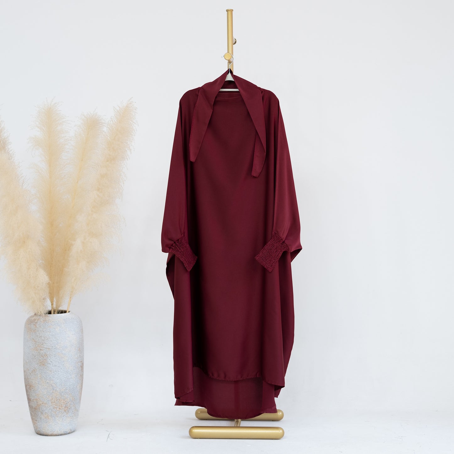 Turkish Swing Solid Color Robe Dress Dresses