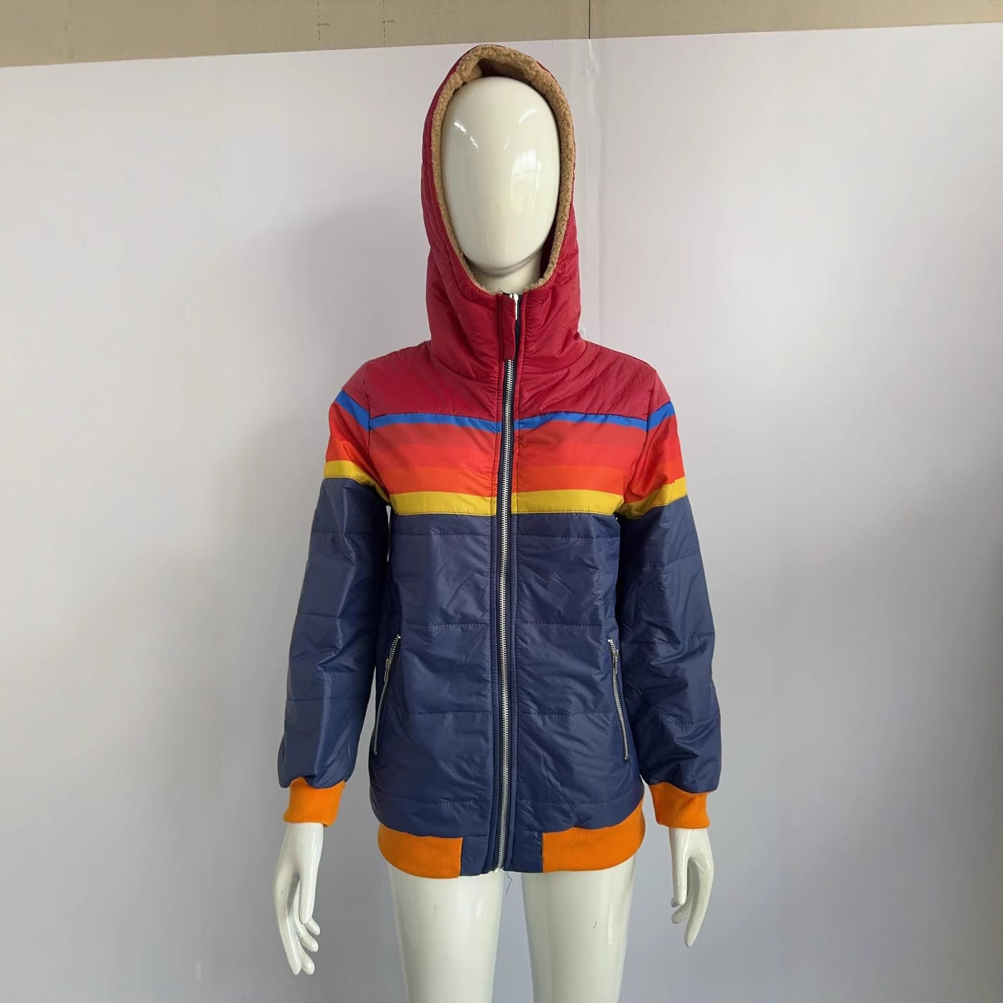 Women's Graceful Casual Hooded Printed Cotton Coats