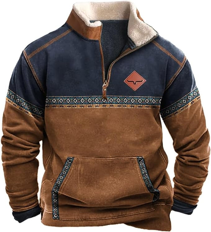 Men's Classic Pretty Digital Printed Long-sleeved Blouses