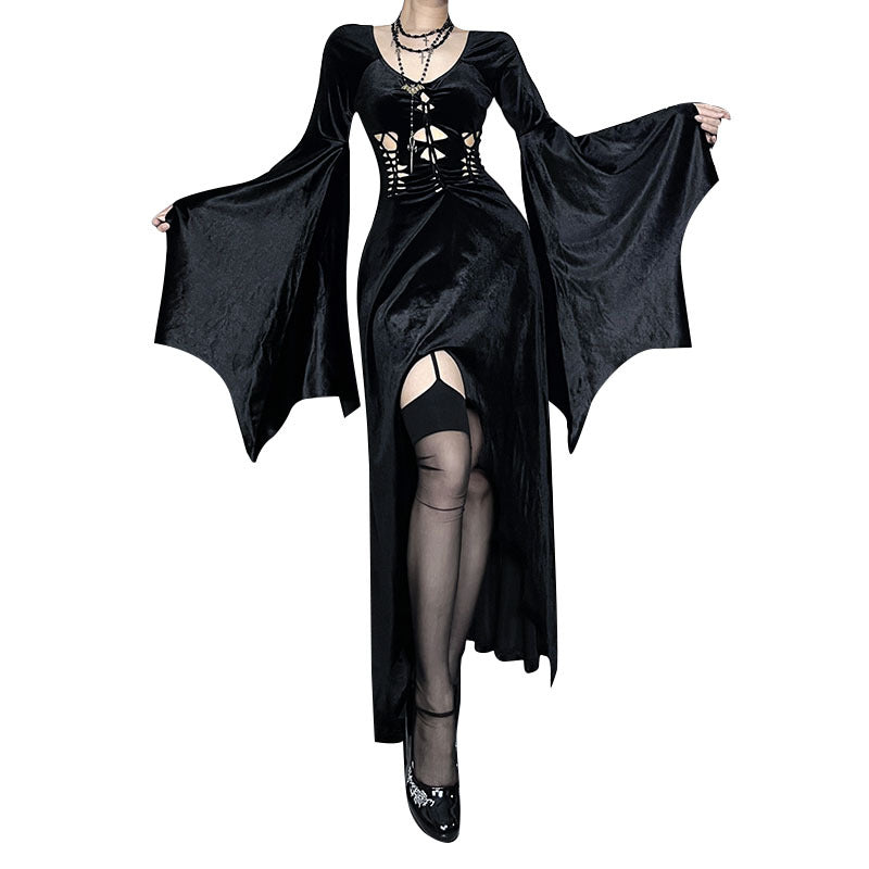 Devil Dress Asian Culture Banquet Batwing Dresses