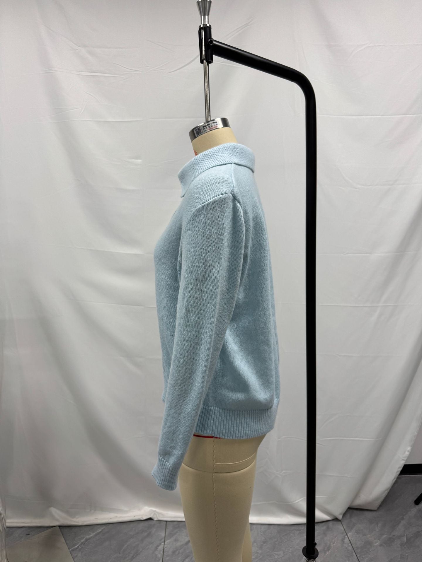 Women's Lapel Half Button Loose Casual Sweaters