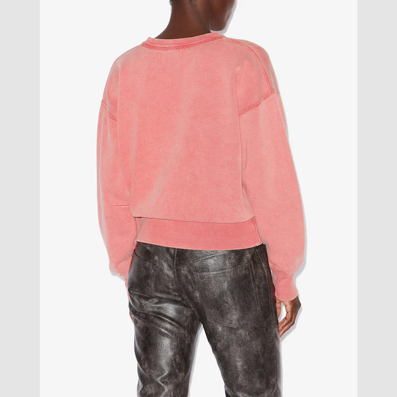 Women's American Niche Classic Washed Dyed Fried Color Sweaters