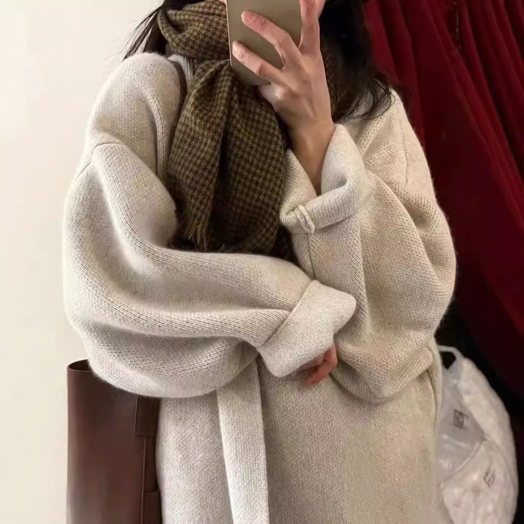 Women's Korean Style Lazy Long Knitted Loose Knitwear