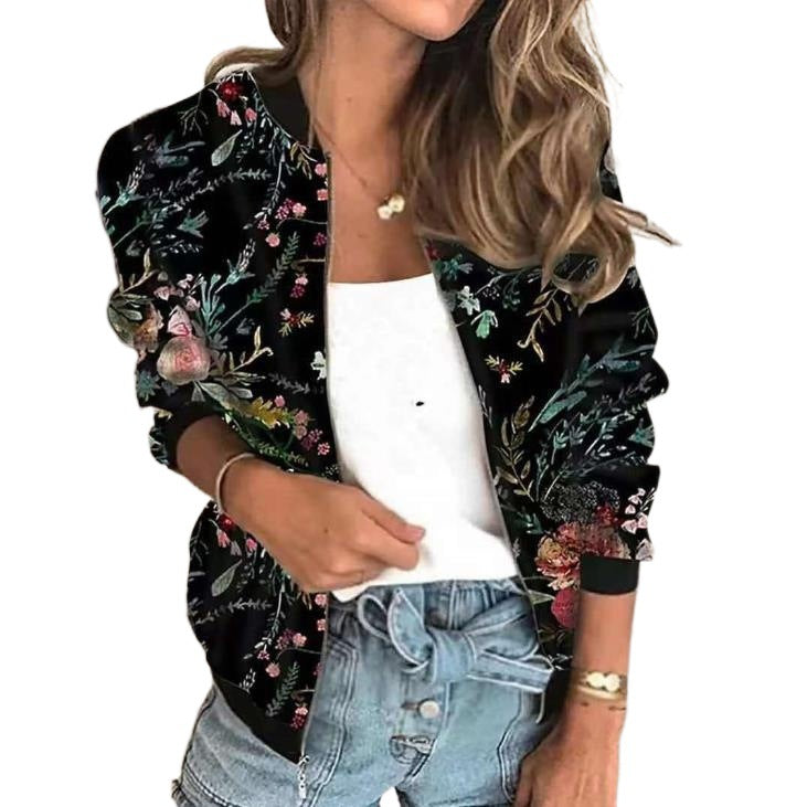 Women's Classic Autumn Casual Printed Zipper Shorts