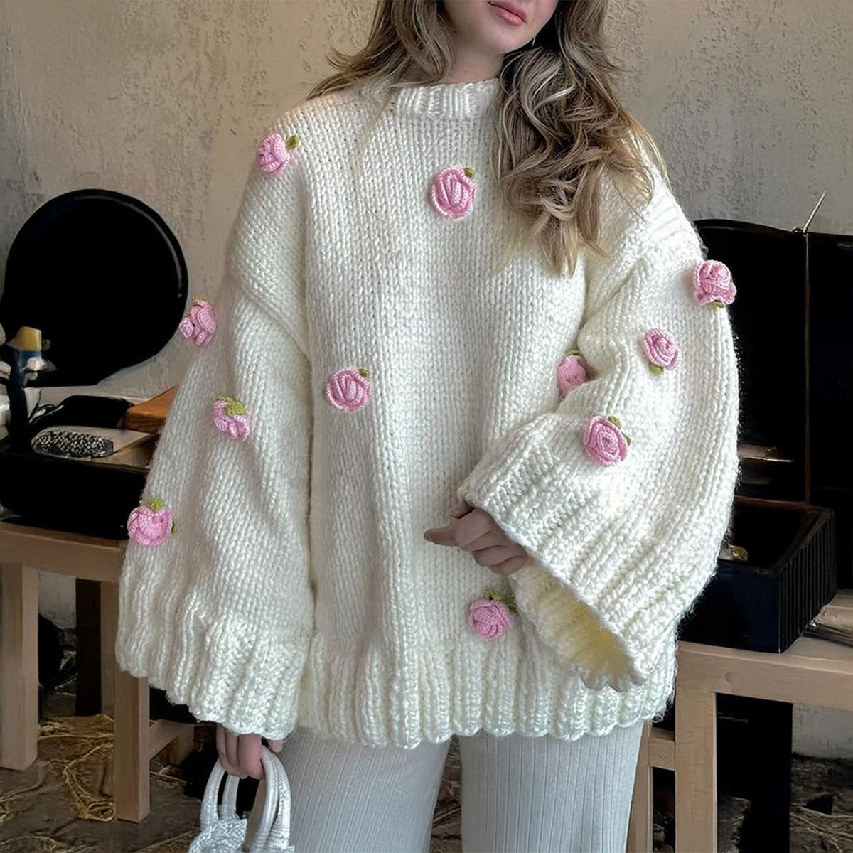 Classy Women's Elegant Fashion Long Sleeve Sweater