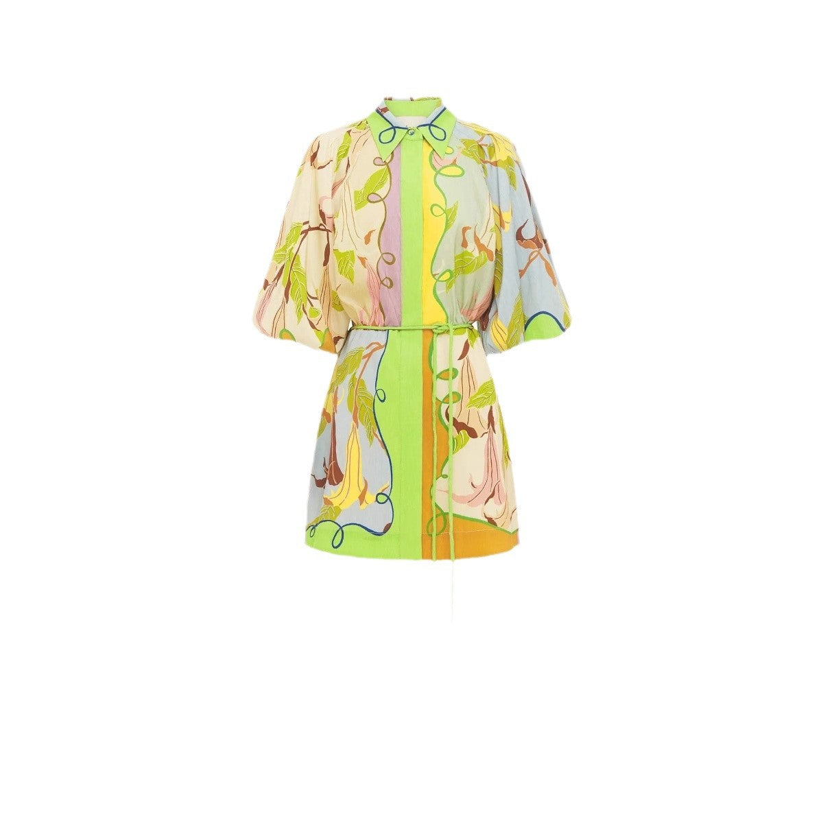Casual Women's Linen Personalized Stylish Print Dress