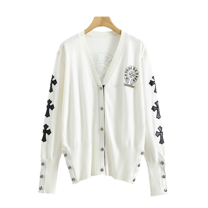 Women's Niche Sanskrit Cross Knitted Autumn Europe Knitwear