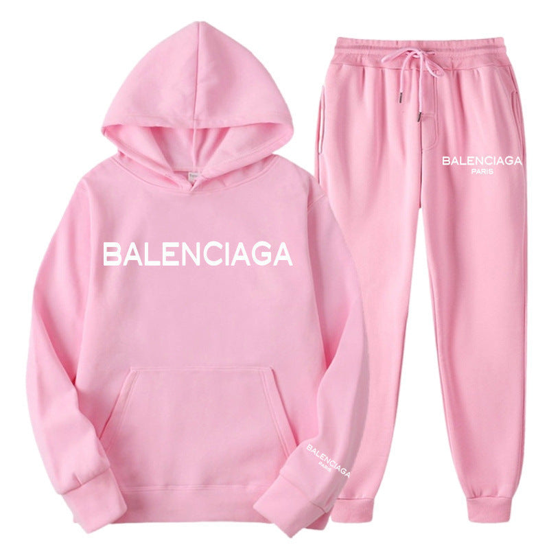 Women's & Men's Trendy Letters High Street Loose Fleece Suits