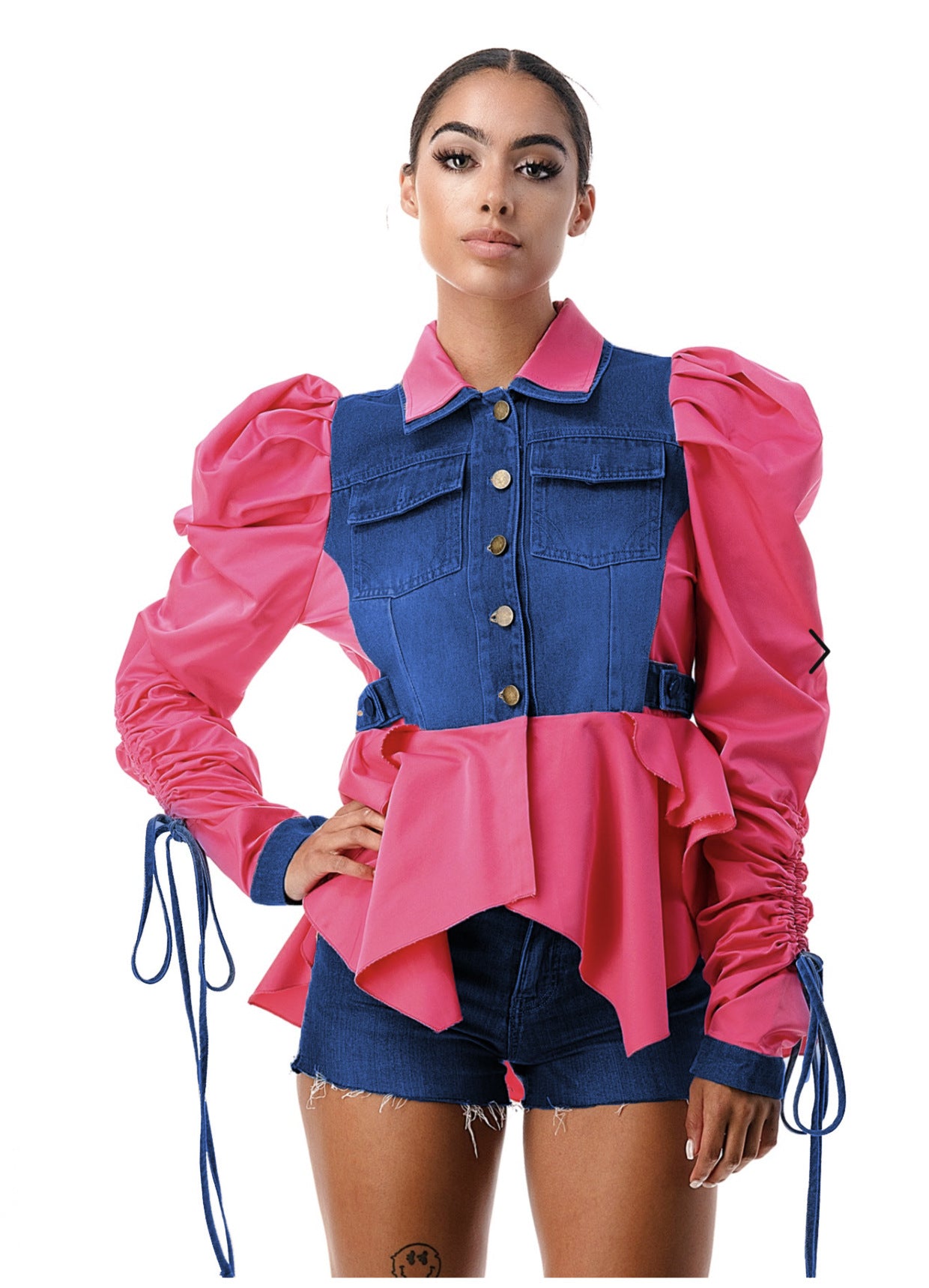 Women's Innovative Versatile Cool Patchwork Denim Blazers