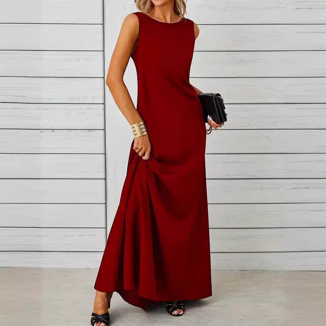 Elegant Graceful Vacation Style Solid Color Shorts