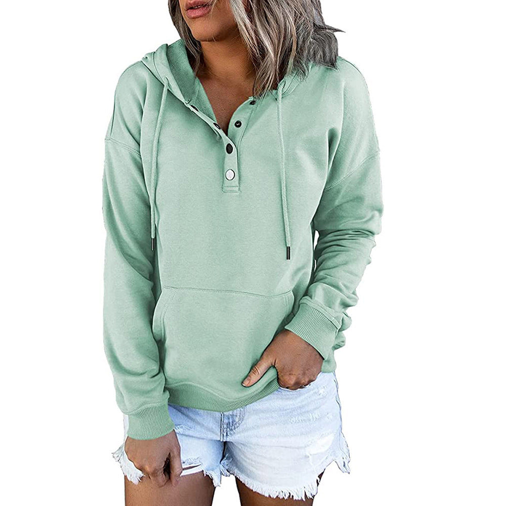 Versatile Women's Long-sleeved Loose Casual Hooded Women's Sweater, Sweater