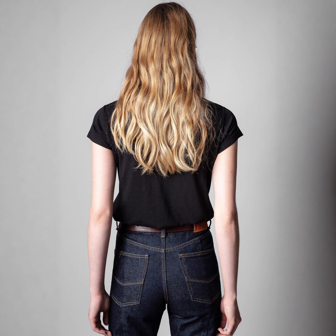 Women's Minority Love Letter Printed Rhinestones Cotton Blouses