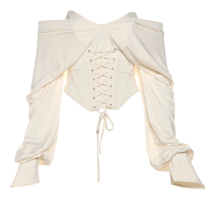 Women's Solid Color Street Fashion Backless Long Blouses