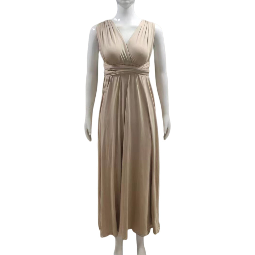 Multiple Cross Backless Sexy Bandage One-piece Dress