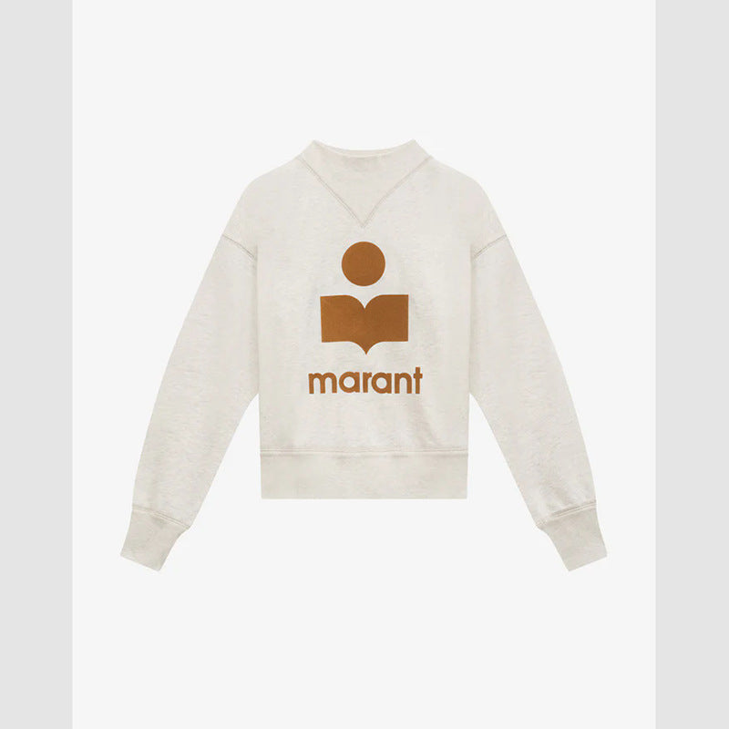 Women's American Niche Classic Flocking Thread Half Turtleneck Stand Sweaters