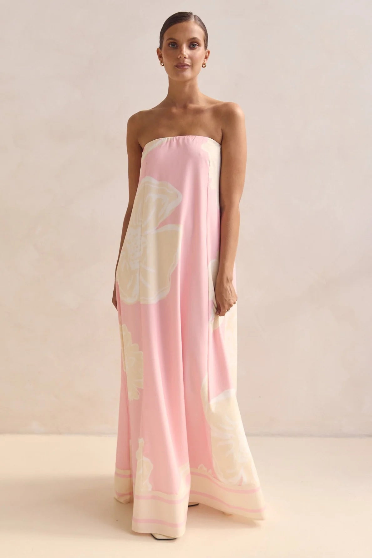 Women's Summer Dress Sexy Bandeau Printed Dresses