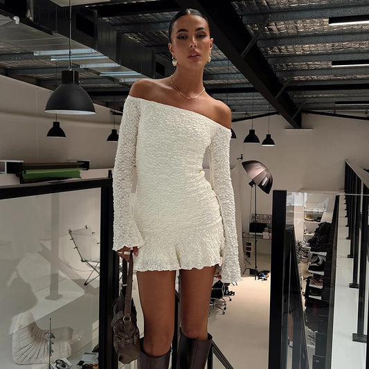 Women's Elastic Soft Three-dimensional Fabric Wrapped Chest Dresses