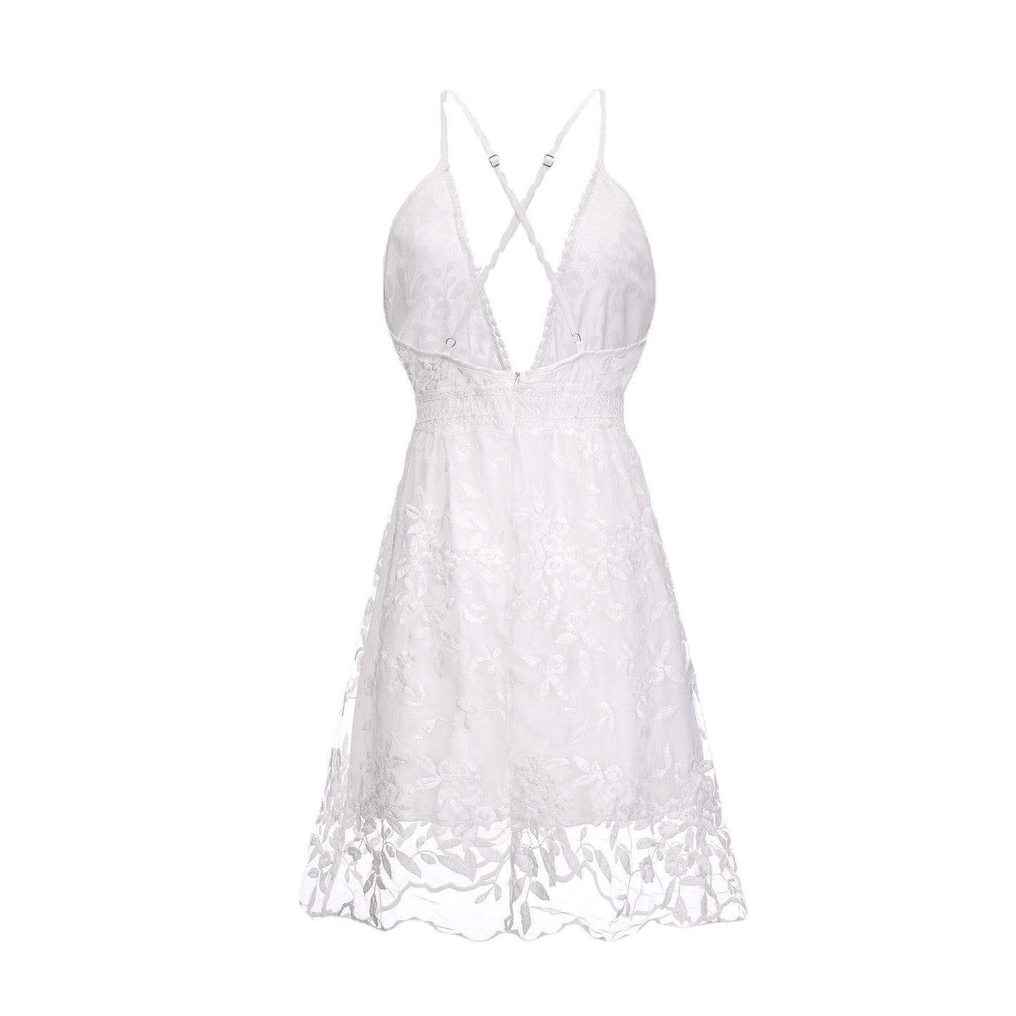 Cool Slouchy Classy Women's Lace Backless Dress