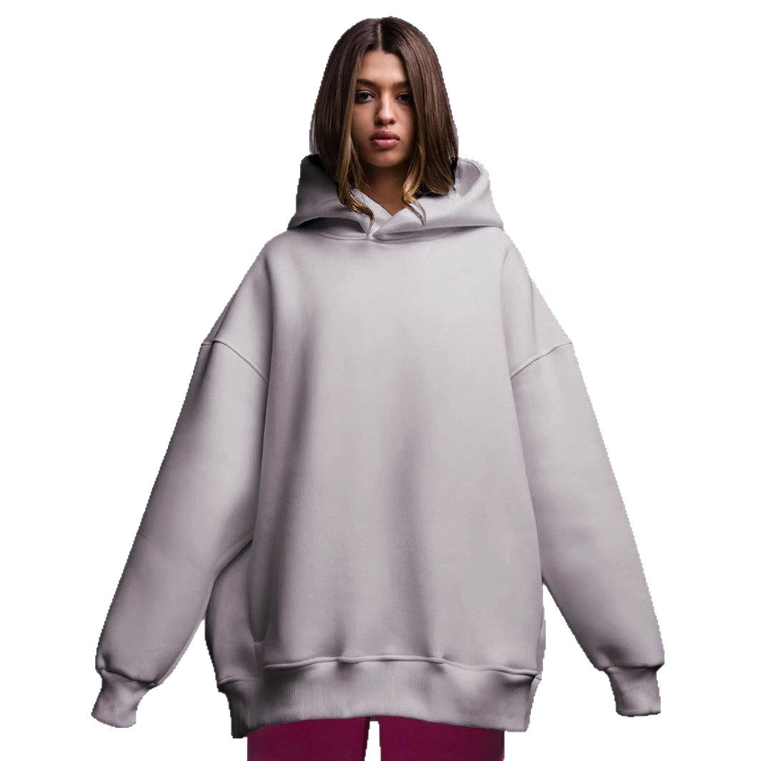 Women's Solid Color Hooded Fashion Simple Casual Sweaters