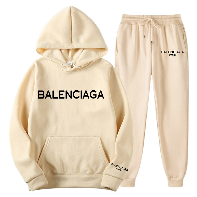 Women's & Men's Trendy Letters High Street Loose Fleece Suits