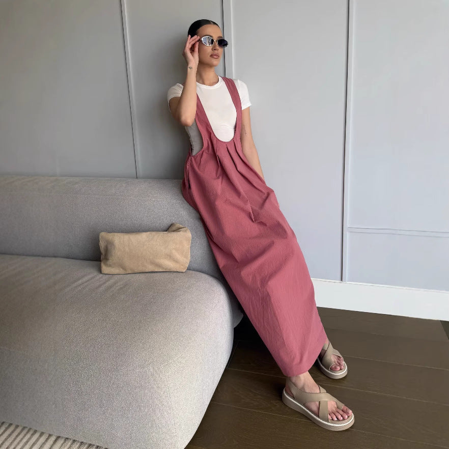 Bohemian Style Loose Waist Princess Long Dress