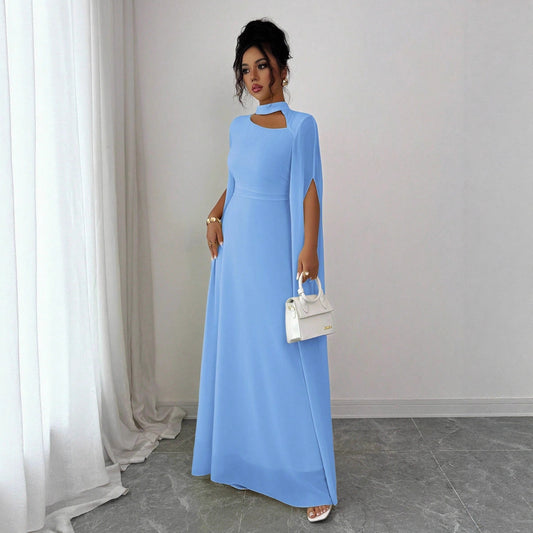 Women's Solid Color Dress Puff Sleeve Luxury Dresses