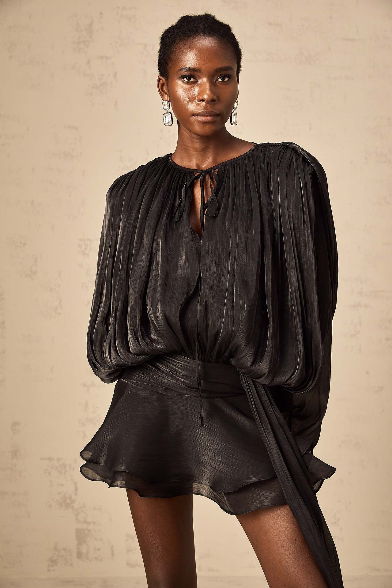 Sleeve Dress Fashion Loose Bright Yarn Dresses