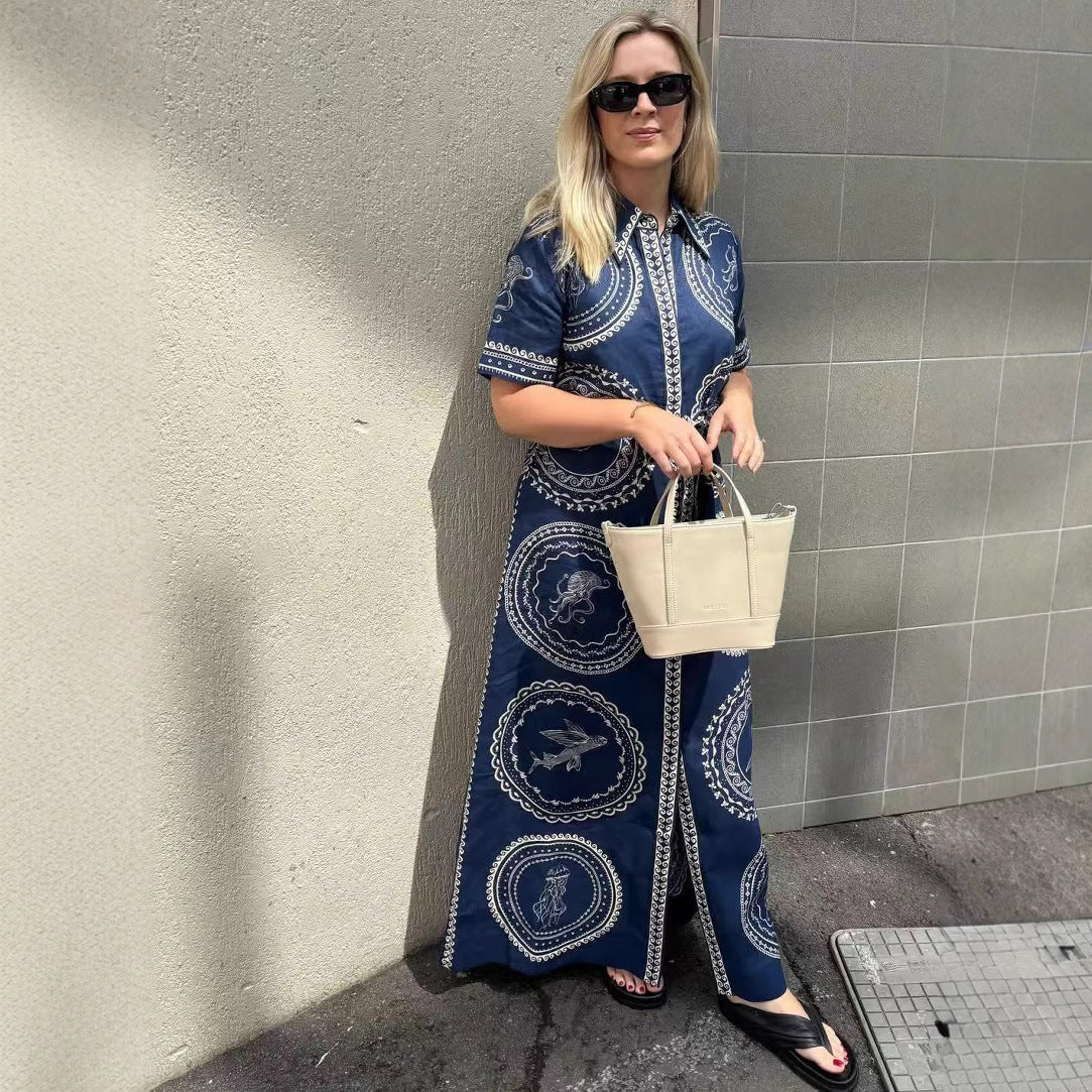 Innovative Versatile Casual Fashion Linen Waist Dress