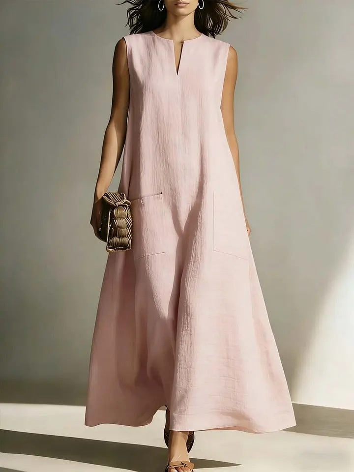 Fashion Slouchy Women's Casual Simple Sleeveless Dress