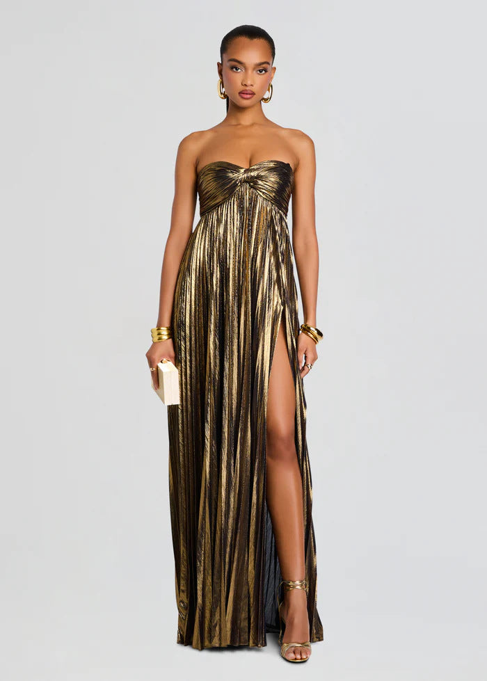 Women's Summer Dress Stylish Texture Sexy Slit Skirts