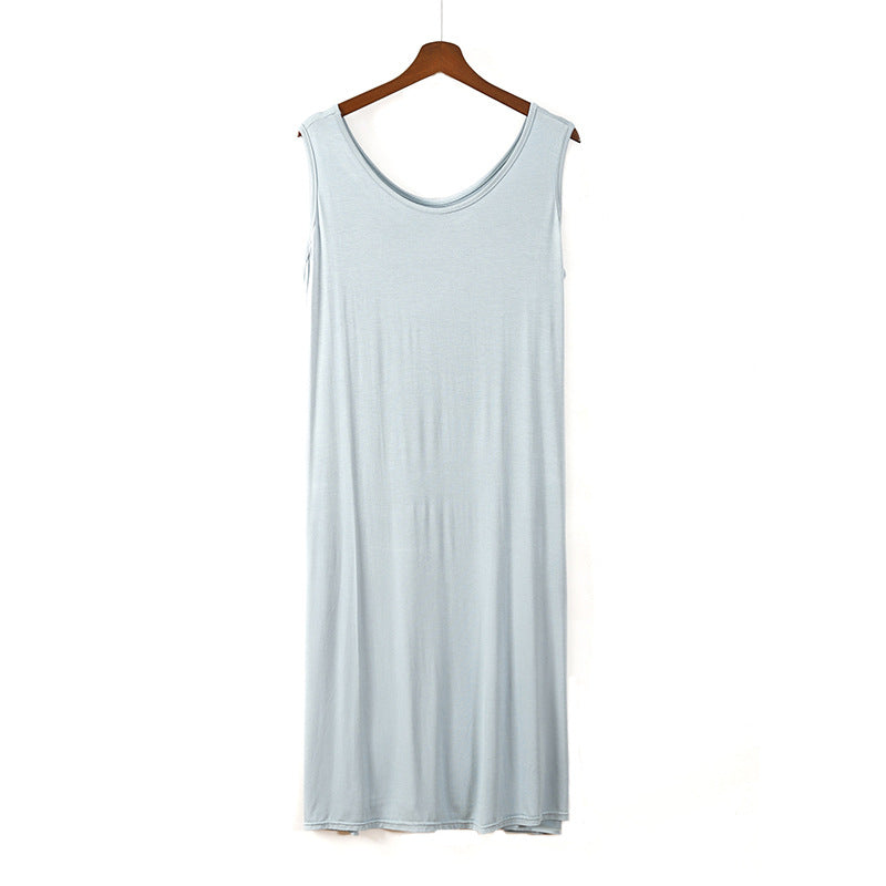 Women's Bamboo Fiber Thin Stretch Home Breathable Dresses