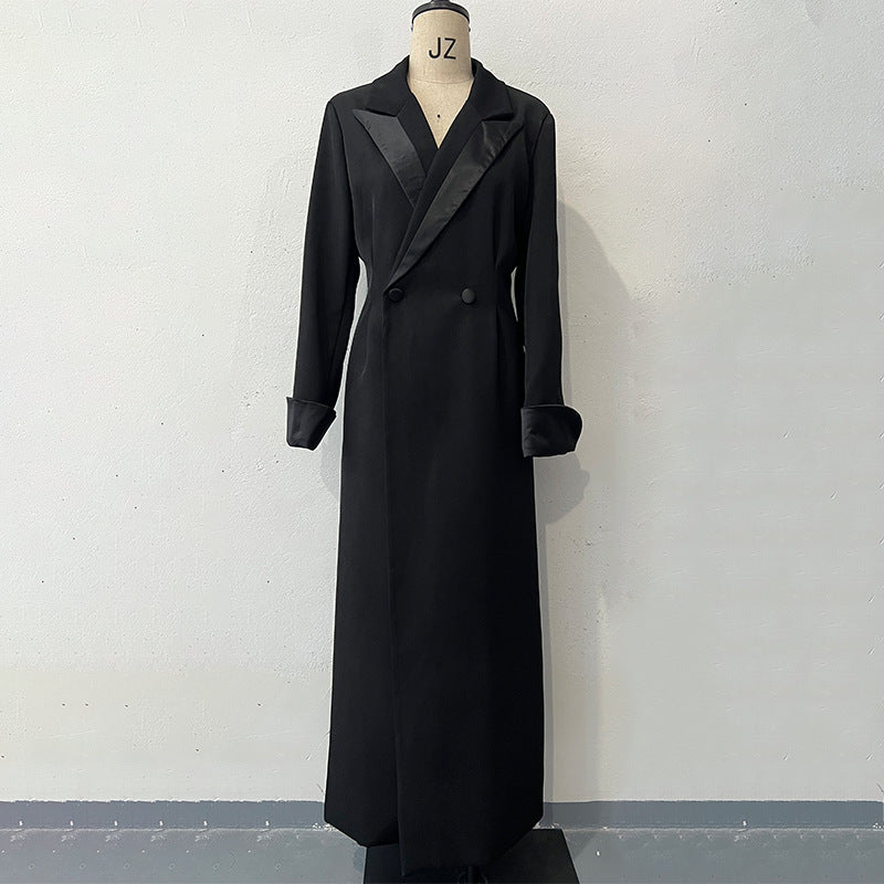 Model Temperament Leisure Mid-length Single Double-breasted Coats