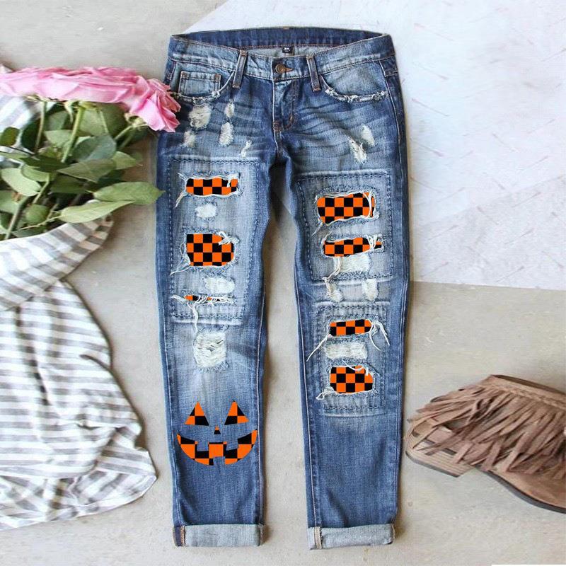 Women's Pretty Popular Ripped Casual Cropped Jeans