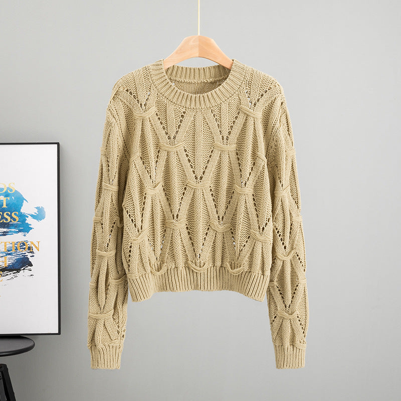 Women's Twist Thread Thermal Thickened Korean Style Knitted Women's Sweater