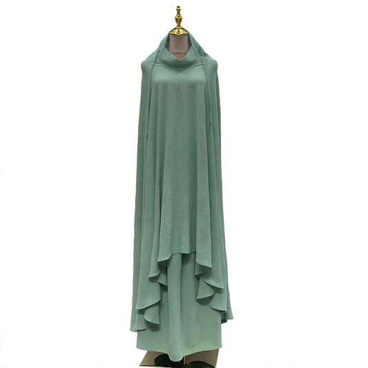 Wave Pattern Fresh Two-piece Loose Casual Dress