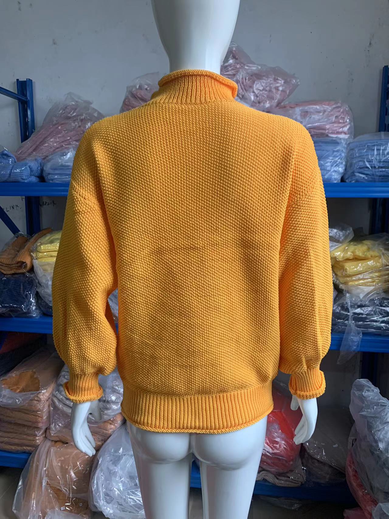 Women's Loose Round Neck Pullover Long Sleeve Women's Sweater