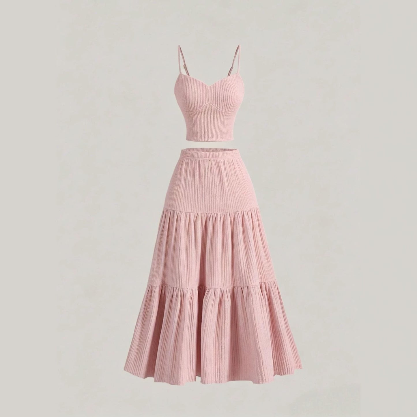 Women's Summer Temperament Slimming High Light Luxury Fashion Casual Suit