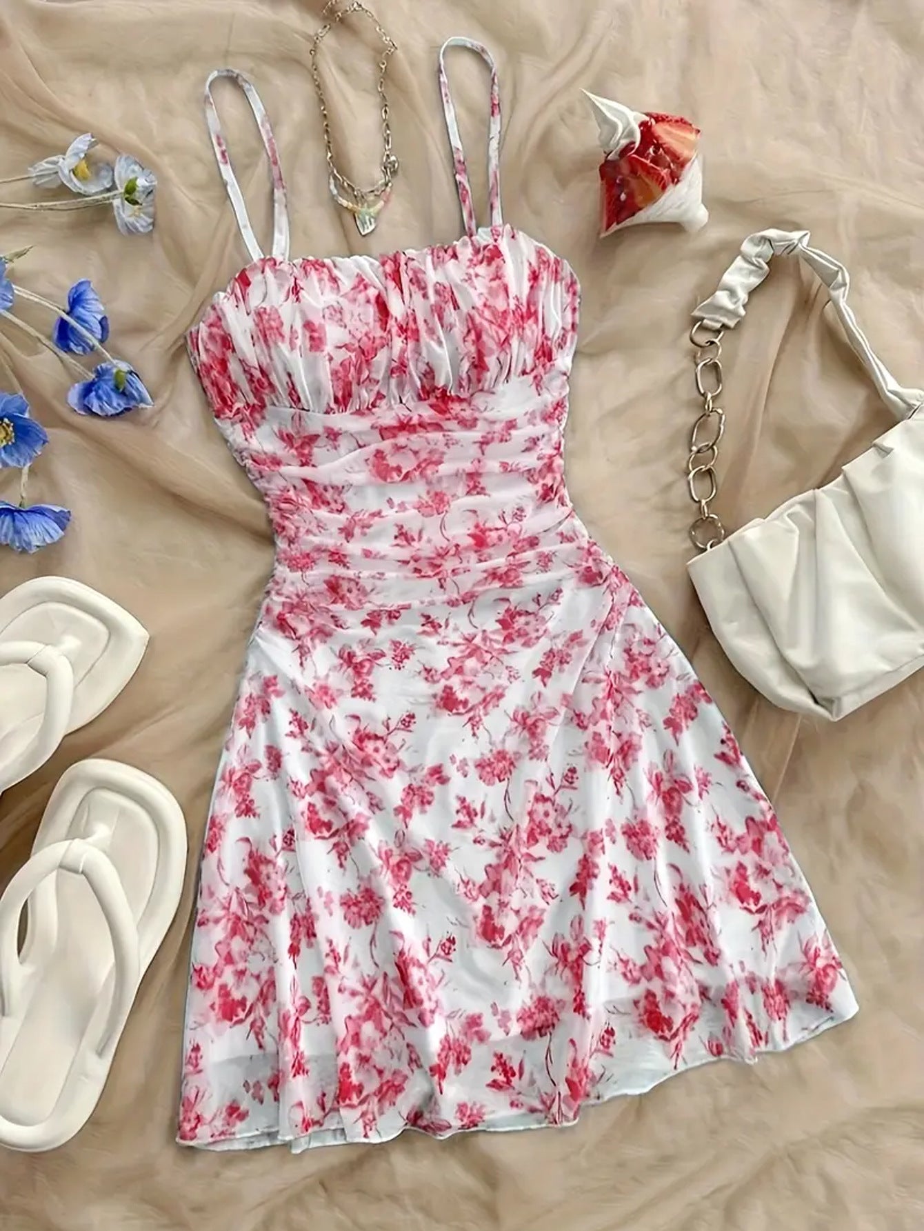 Tight Waist Summer Style Design Sense Minority Dress