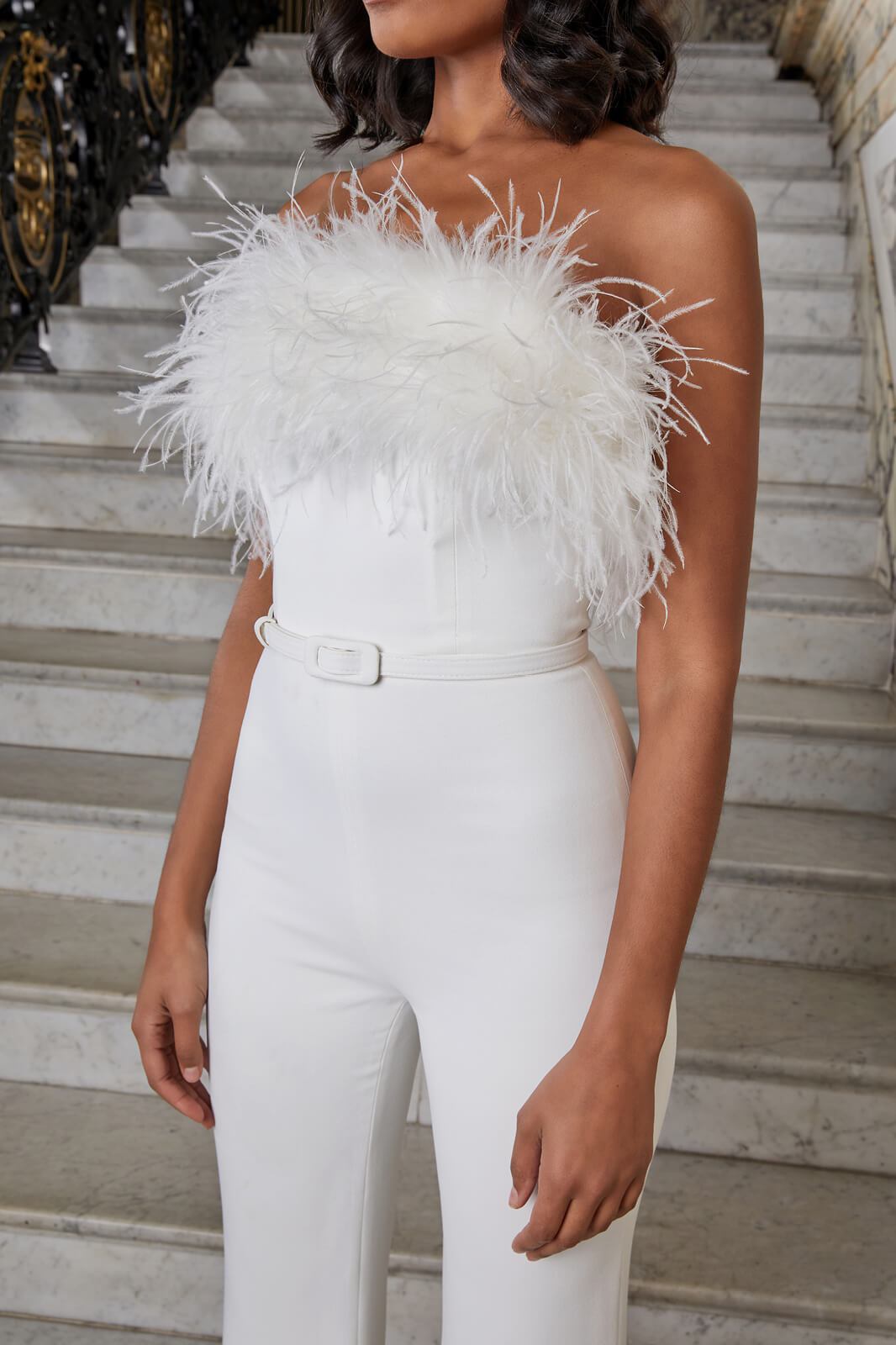 Beautiful Attractive Feather Tube Sexy Fashion Pants