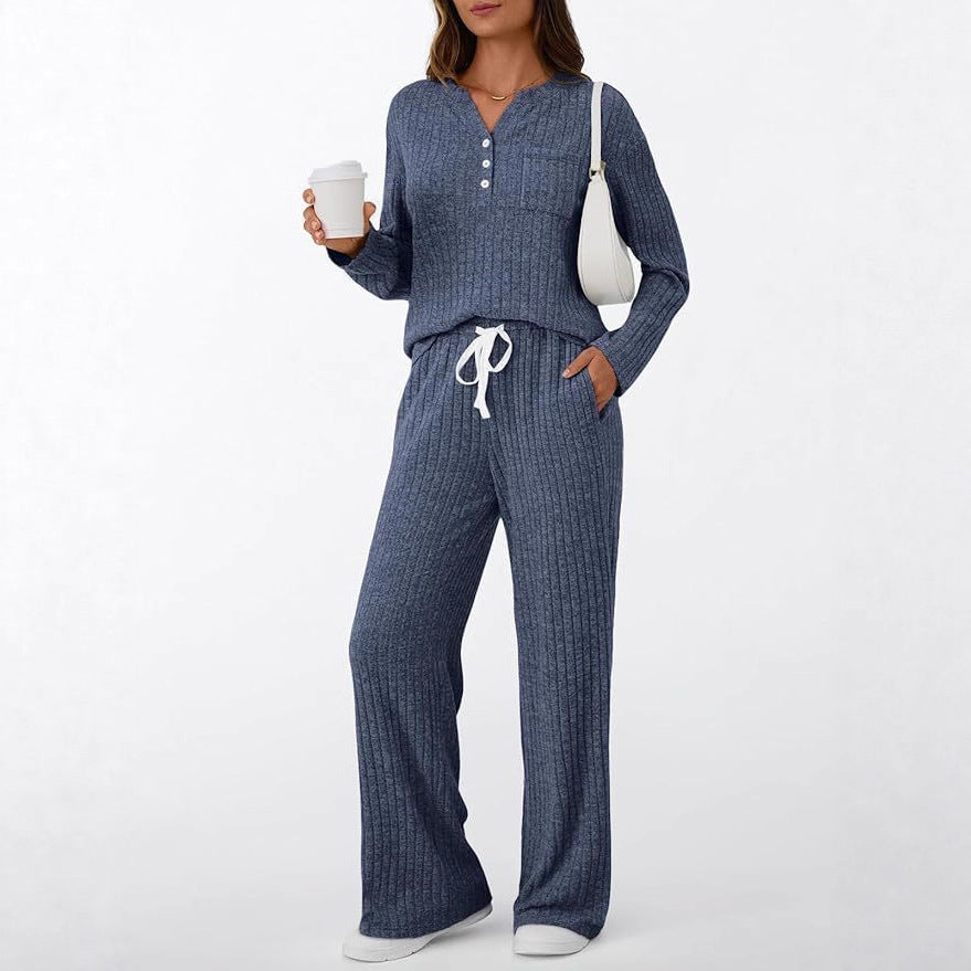 Pretty Women's Outerwear Casual Trousers Set Women's Sweater