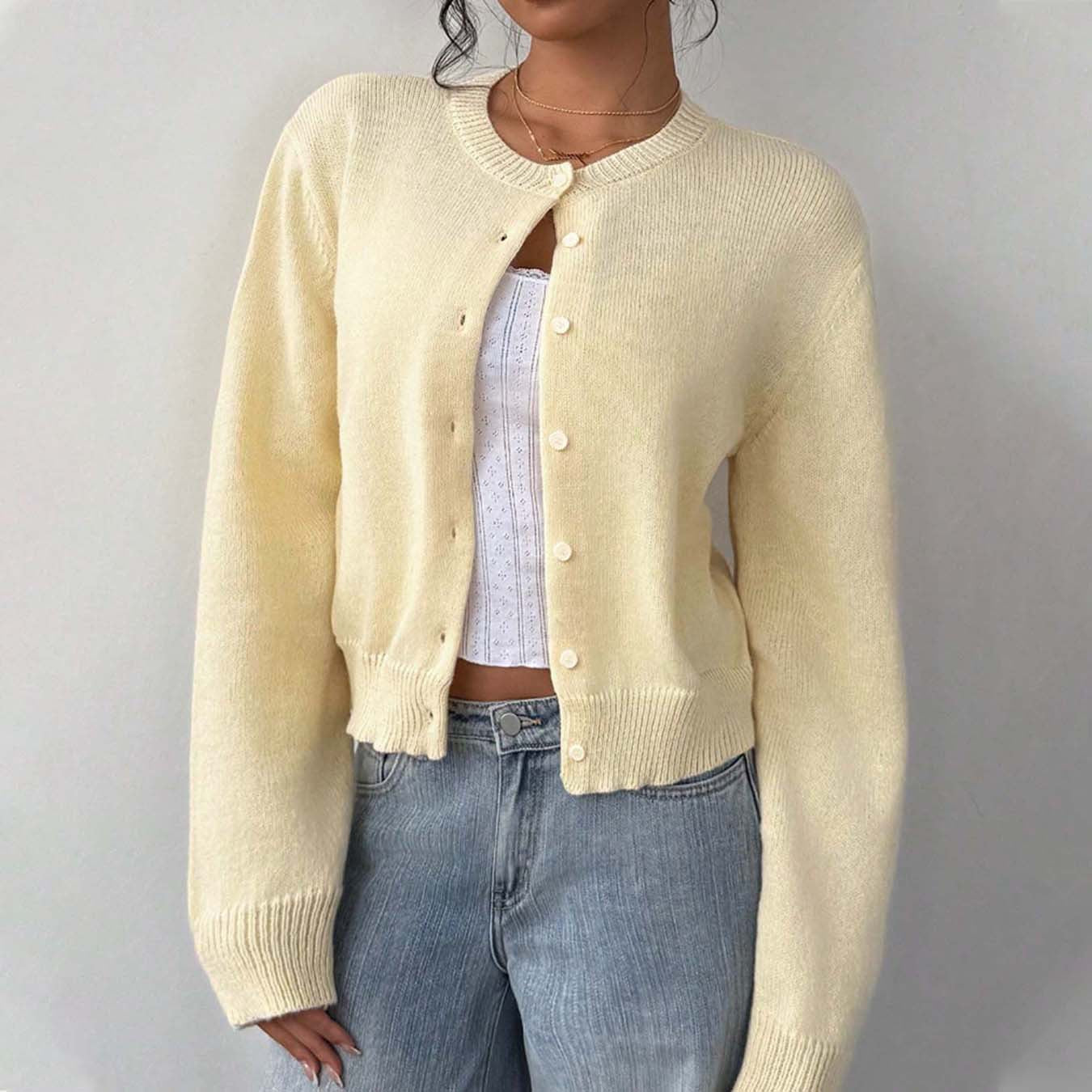 Women's Long Sleeve Soft Glutinous Loose Slimming Sweater