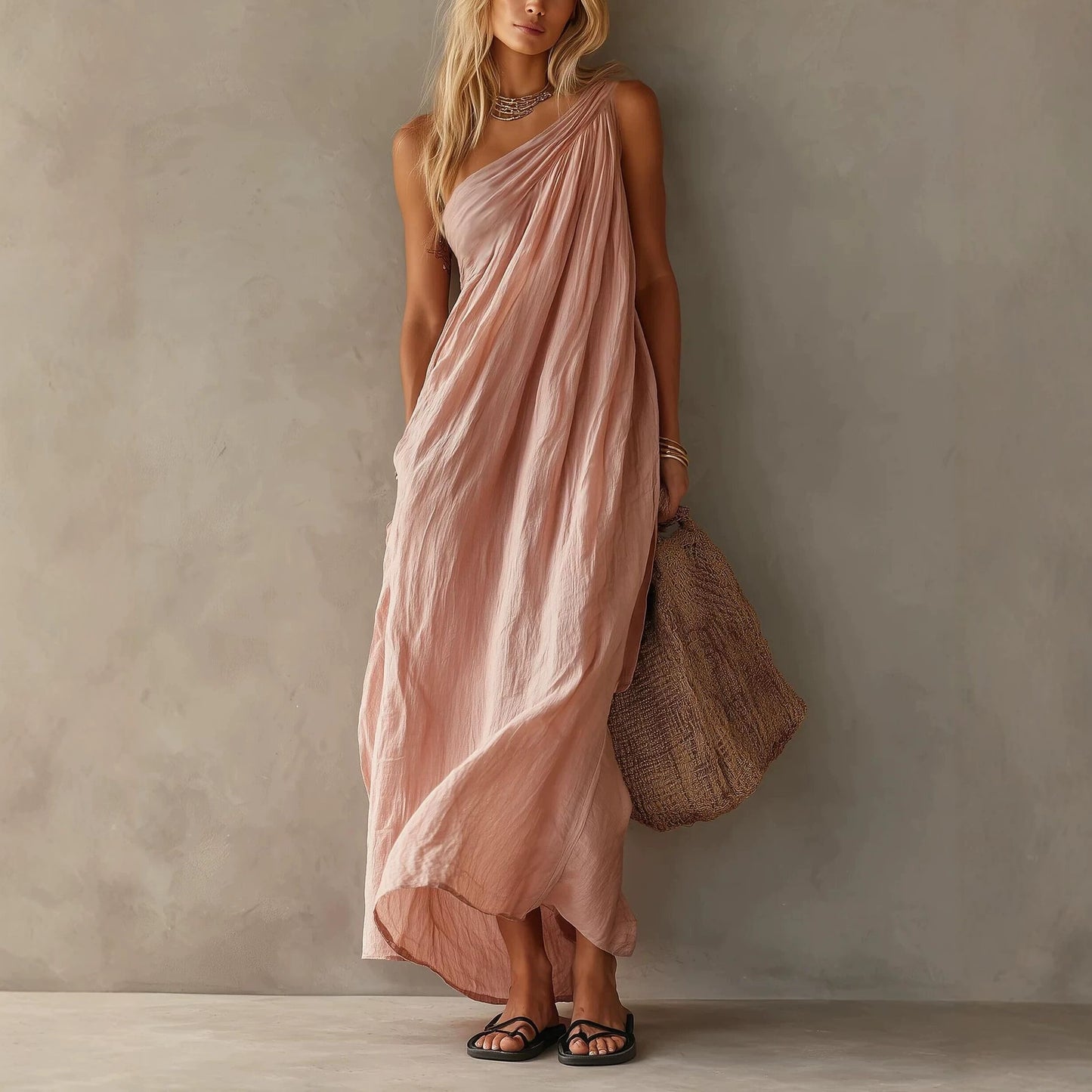 Women's Summer Fashion Elegant Sleeveless Exquisite Long Clothing