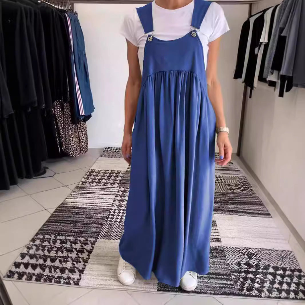 Unique Women's Summer Cotton Linen Long Dress