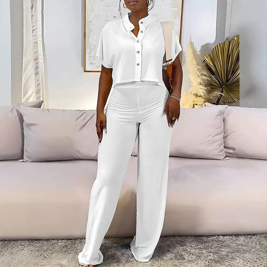 Fashion Temperament Pure Color Commute Leisure Suits